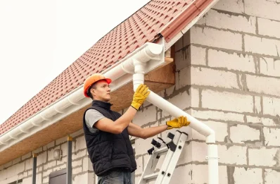 Pose et remplacement de gouttières à Trilla